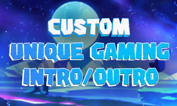 Gig Preview - Make a custom gaming youtube intro and outro logo animation