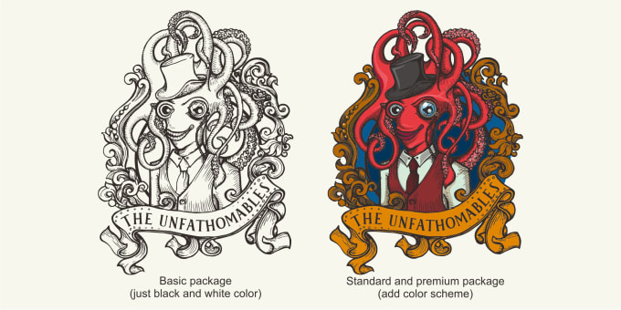 Bestseller - make vintage design logo with handdrawn illustration