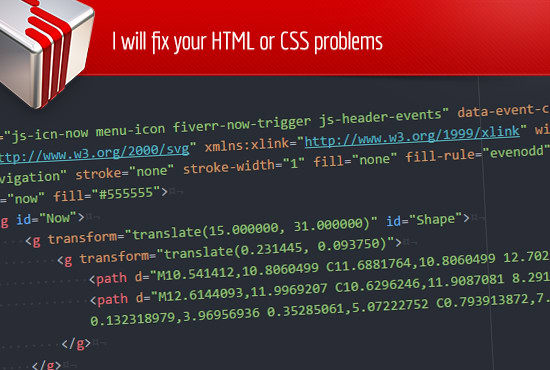 Gig Preview - Fix your HTML or css problems