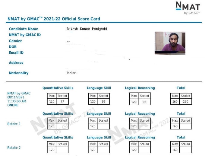 Gig Preview - Teach to prepare for exams like gmat, gre, cat, xat, nmat