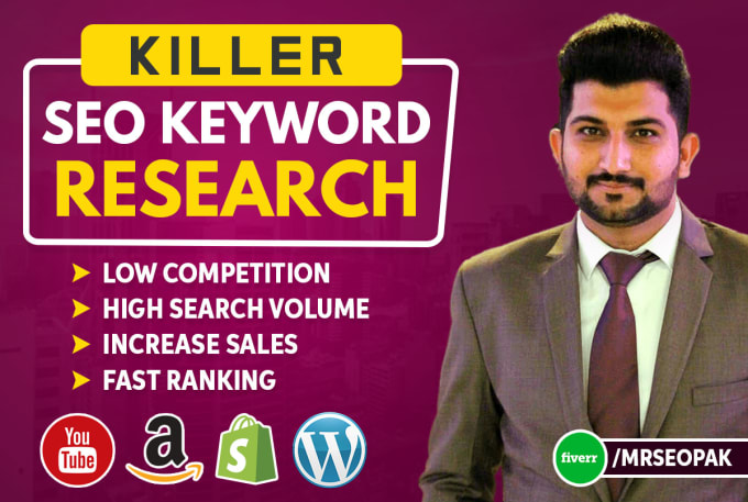 Gig Preview - Do killer SEO keyword research to increase sales