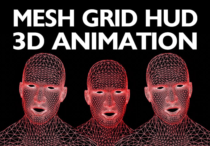 Gig Preview - Create hud grid mesh 3d animation