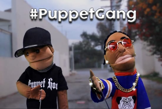 Gig Preview - Create and record a song on video with 2 puppets