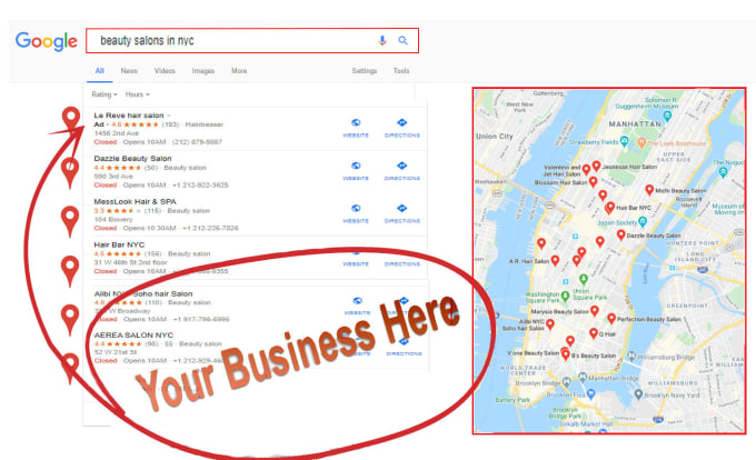 Gig Preview - Do 350 google maps citations for local business SEO