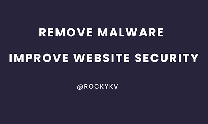 Gig Preview - Remove malware from website