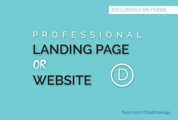 Gig Preview - Design a professional website or landing page in divi theme