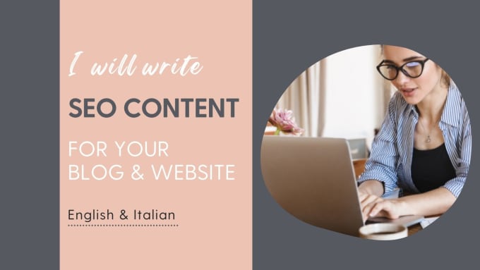 Gig Preview - Write seo content in english and italian