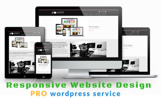 Gig Preview - Create responsive wordpress website for your business