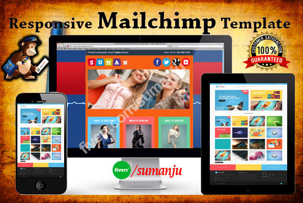 Bestseller - design editable responsive mailchimp email template