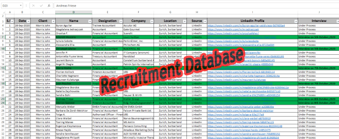 Gig Preview - Do recruitment sourcing for you