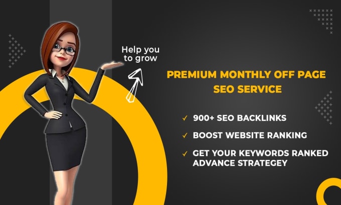 Gig Preview - Do monthly off page SEO service by white hat dofollow authority backlinks