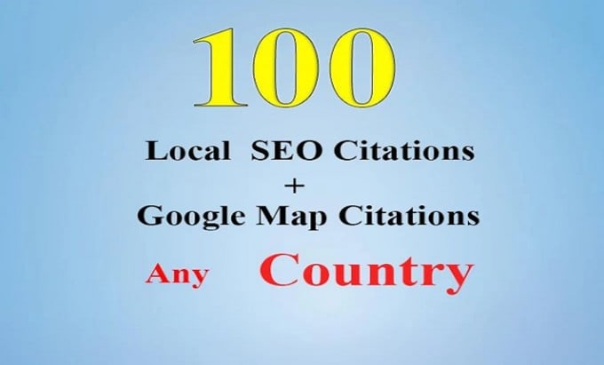 Gig Preview - Do top local SEO citations and google map citations for any country