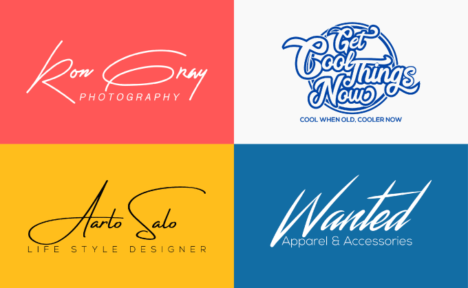 Gig Preview - Create high quality signature logo design