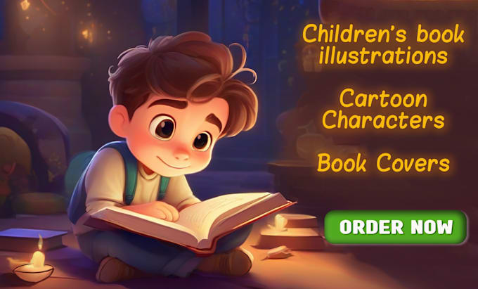 Bestseller - draw cute children story book illustrations and kids illustrations