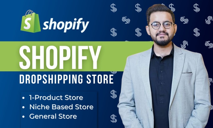 Gig Preview - Build shopify website shopify dropshipping store