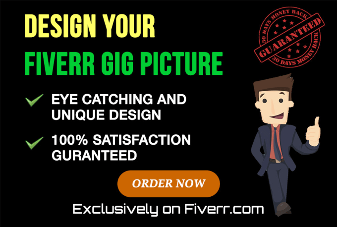 Gig Preview - Design your fiverr gig picture