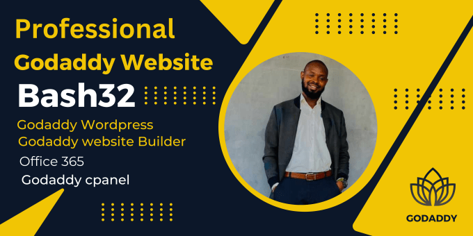 Gig Preview - Create professional website with godaddy website builder