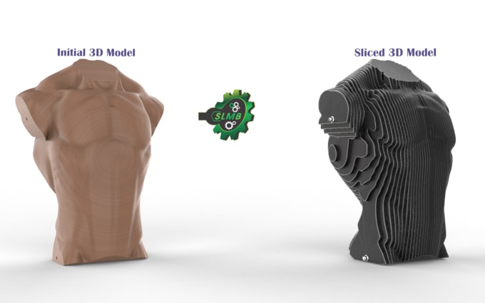 Gig Preview - Slice or split 3d model for manufacturing