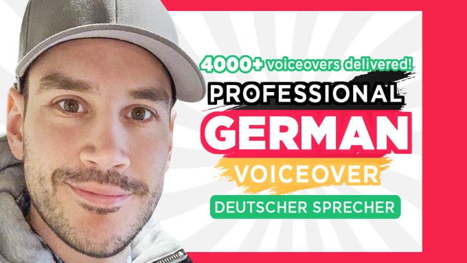 Gig Preview - Record a professional german male voice over, deutscher sprecher