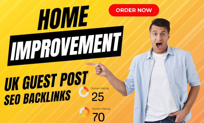 Gig Preview - Publish home improvement article with UK guest post backlink for targeted SEO