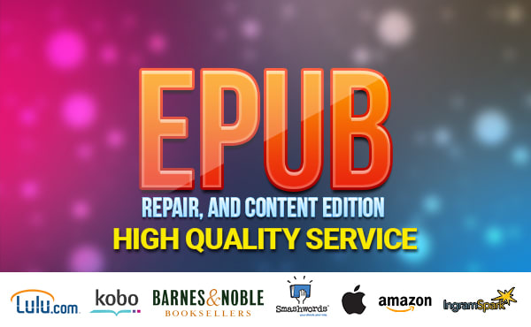 Gig Preview - Fix and edit your epub, mobi and fixed layout