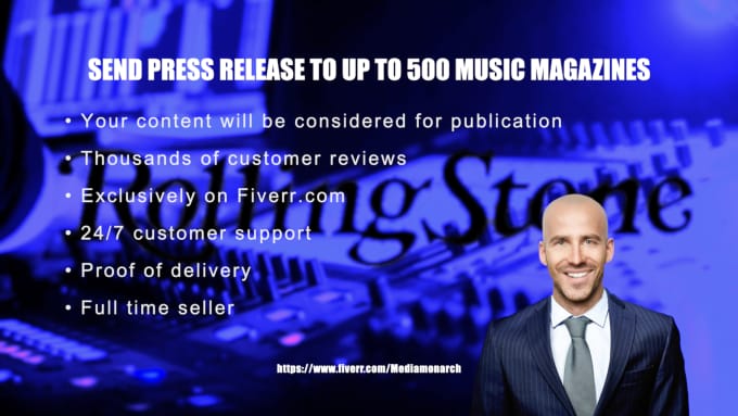 Gig Preview - Send band press release to up to 500 music magazines