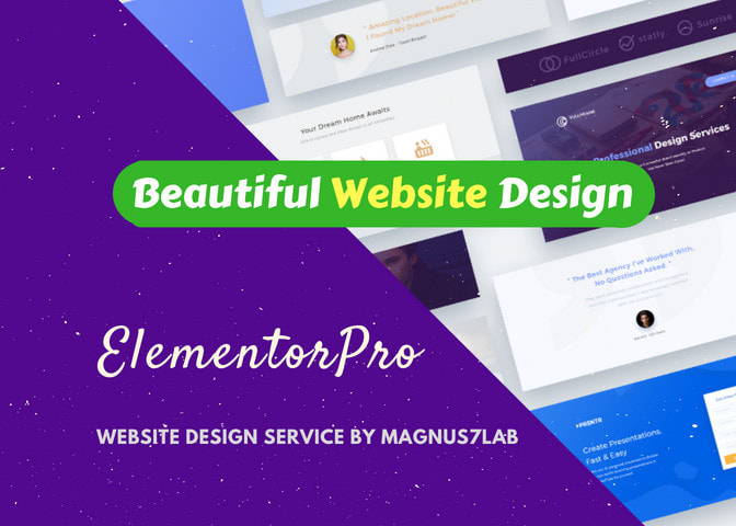 Gig Preview - Design your website using elementor pro page builder