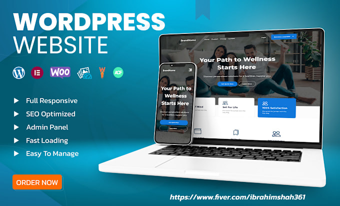 Gig Preview - Design and develop a fully responsive wordpress website