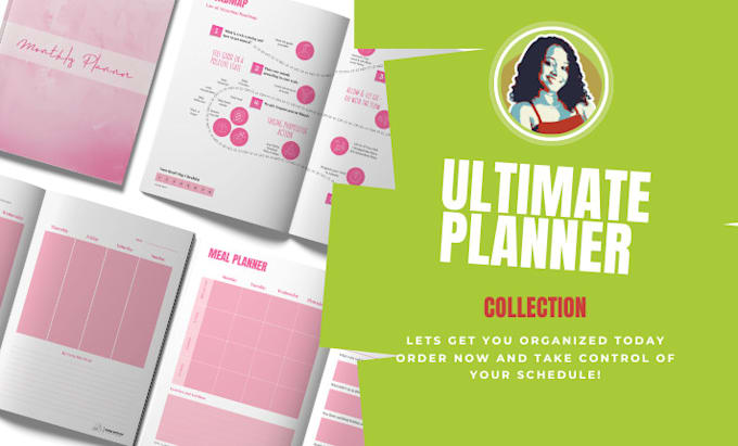 Gig Preview - Design ultimate planner monthly fitness meal and holiday