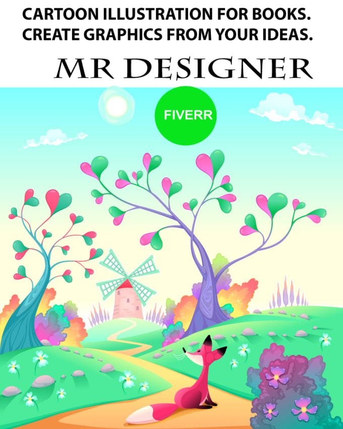 Gig Preview - Design cute children book illustrations, story book cover