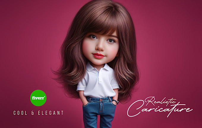 Gig Preview - Make cute realistic caricature from your photo