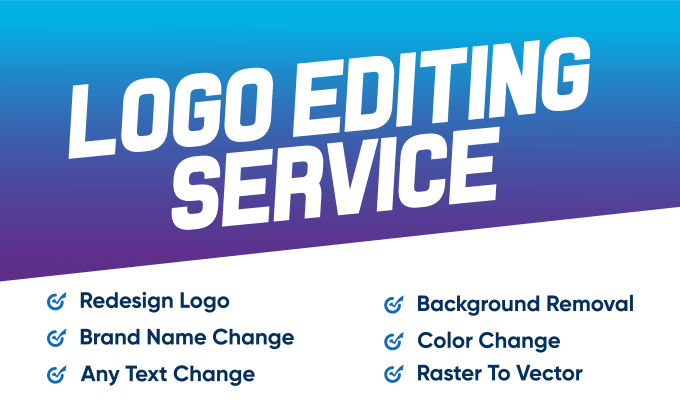 Gig Preview - Edit amend update, revamp, modify or redesign your logo