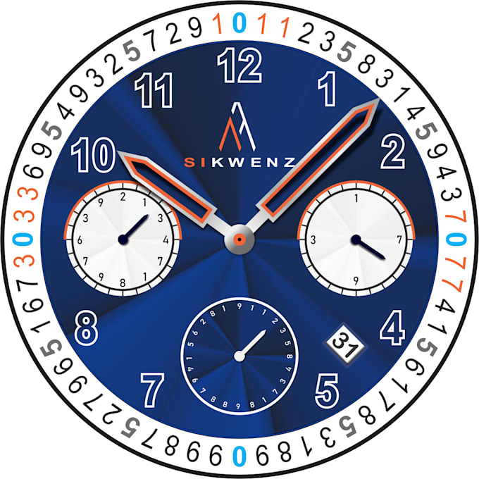 Gig Preview - Do unique watch dial vector design print ready, high quality custom design