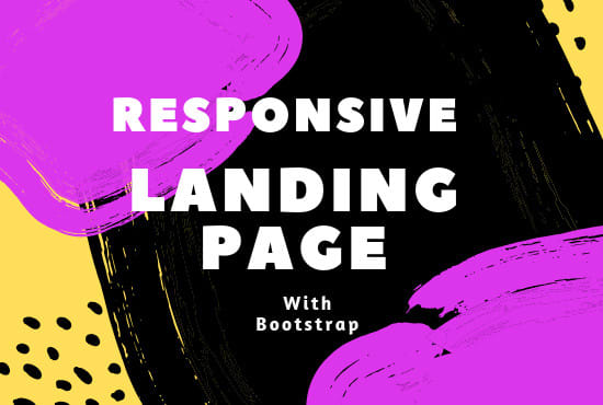 Gig Preview - Design responsive landing page website