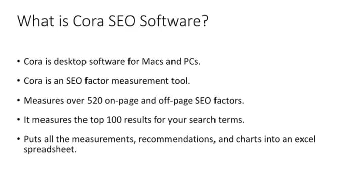 Gig Preview - Provide on page SEO using cora audit software