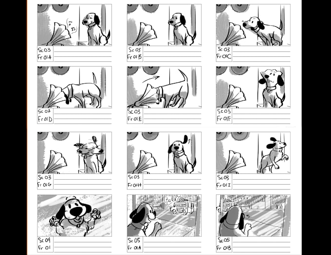 Gig Preview - Draw storyboards from scripts and ideas