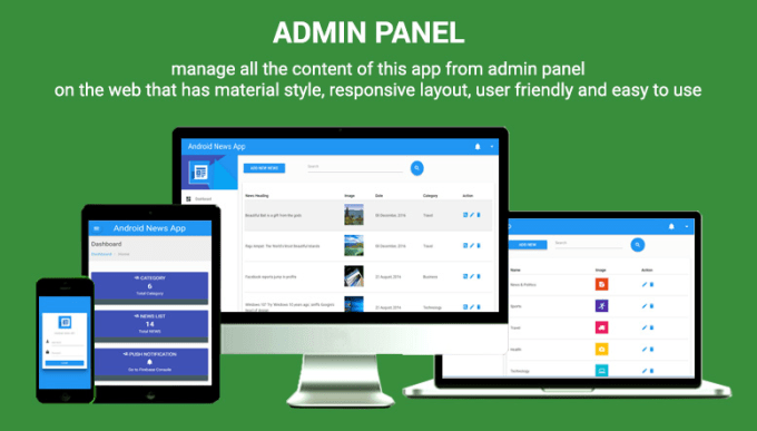 Gig Preview - Develop admin panel for android ios or web in PHP laravel