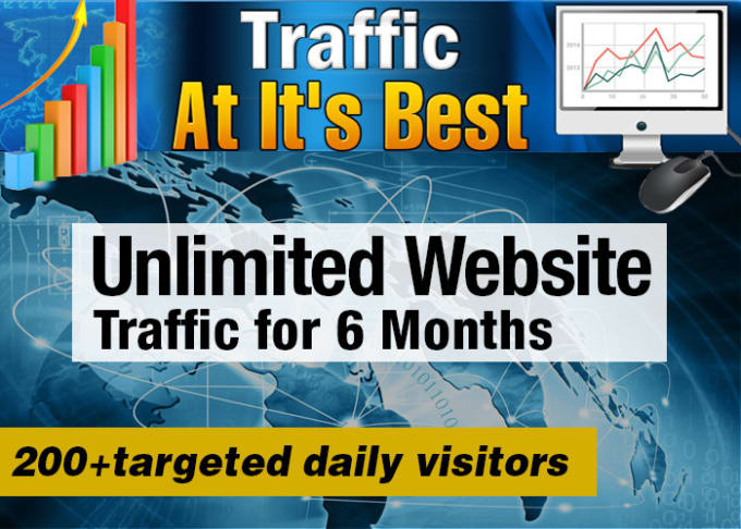 Gig Preview - Do 300 real visitors targeted web traffic for 6 months