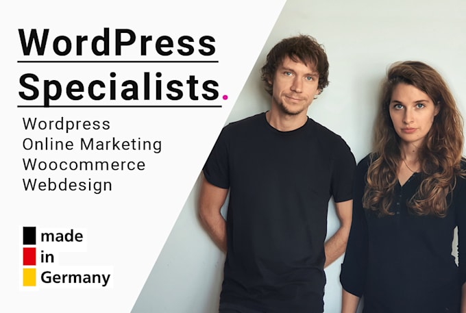 Gig Preview - Our agency will create professional wordpress website design or shop german