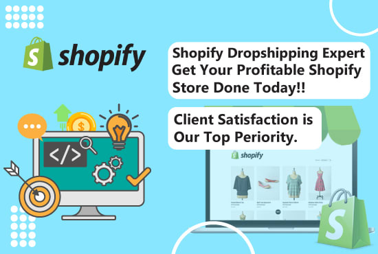 Gig Preview - Build you a profitable shopify dropshipping store