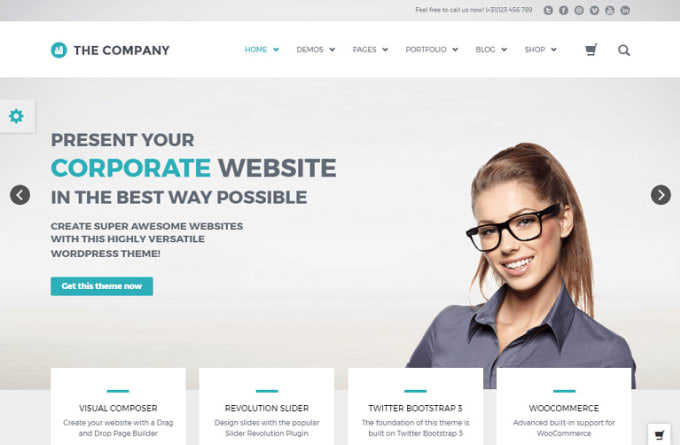 Gig Preview - Develop great website for your business on wordpress