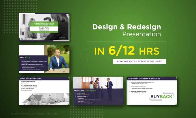 Gig Preview - Redesign your powerpoint presentation within 6hrs