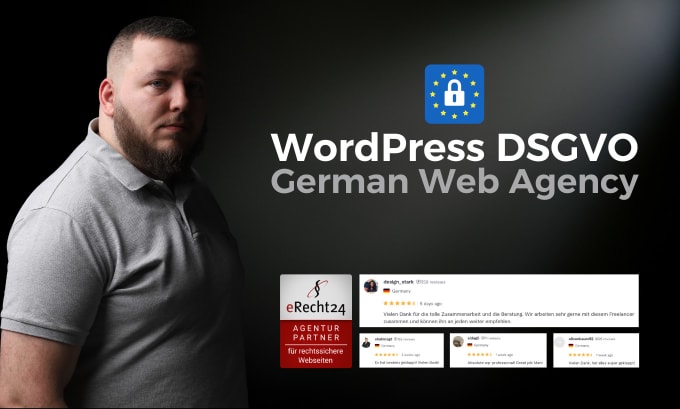 Gig Preview - Do dsgvo update for your wordpress site