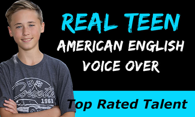 Gig Preview - Record a top quality american english voice over by a real US teen boy