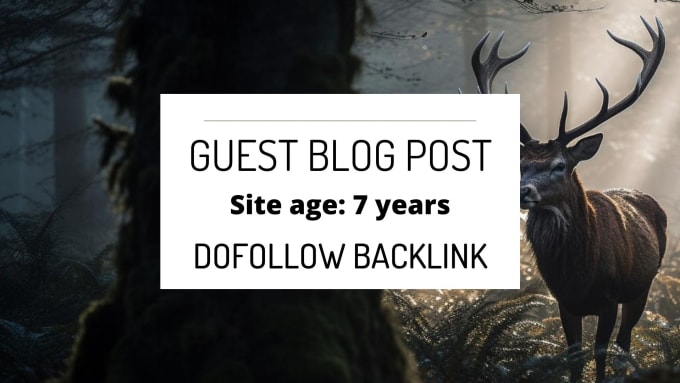 Bestseller - guest blog on my pa41 hunting outdoor website with backlink