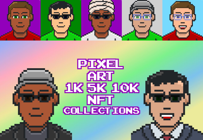 Gig Preview - Create a pixel art nft collection for your project