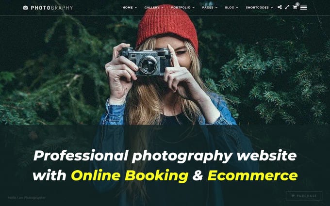 Photography, Video, and Drone Website with Online Booking