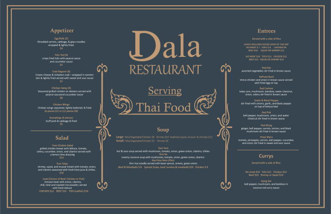 Gig Preview - Design restaurant menu and food menu for you in 8 hours