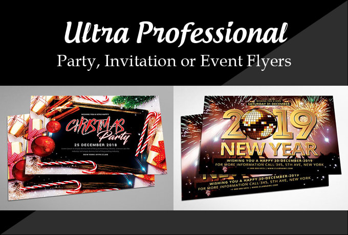 Gig Preview - Design ultra professional flyers, party, invitation or event