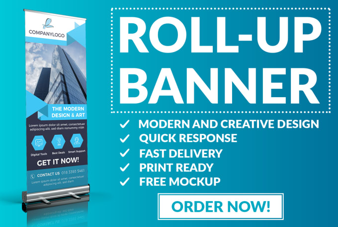 Gig Preview - Design outstanding roll up banner